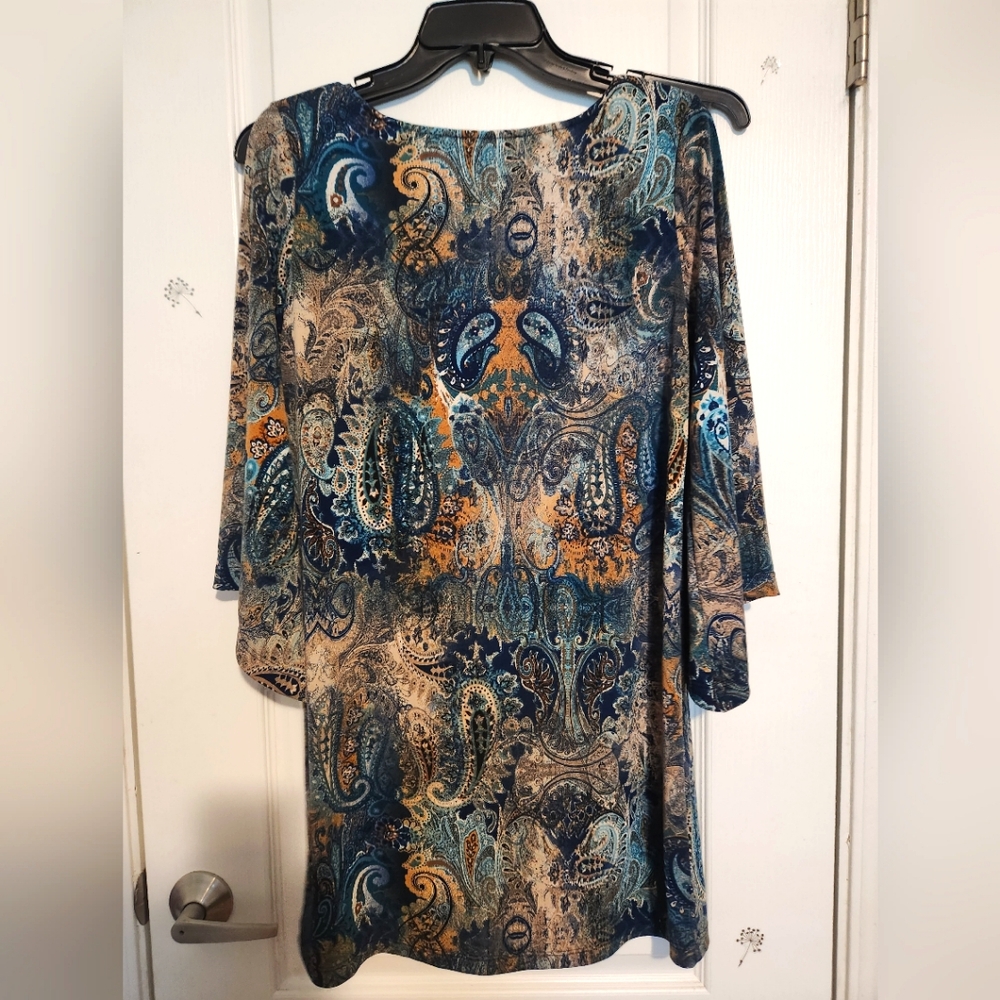 Boho shift Mini with butterfly sleeves - S - Picture 4 of 5
